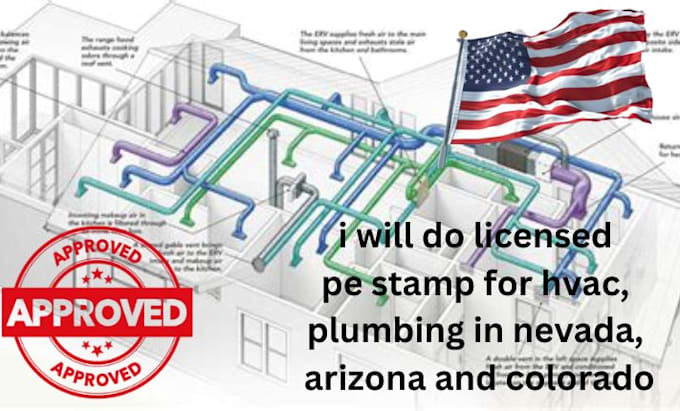 Gig Preview - Do licensed pe stamp for hvac, plumbing in nevada, arizona and colorado