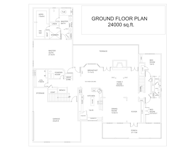 Bestseller - draw architectural 2d floor plan in auto cad