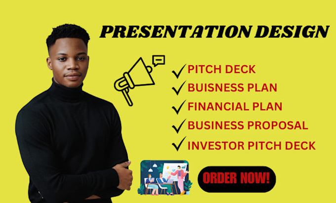 Gig Preview - Design investor pitch deck, business powerpoint presentation