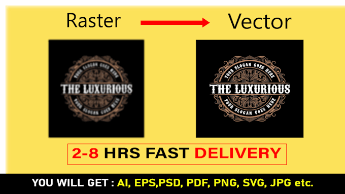 Bestseller - do vector tracing, redraw logo, vectorize image, convert  to vector