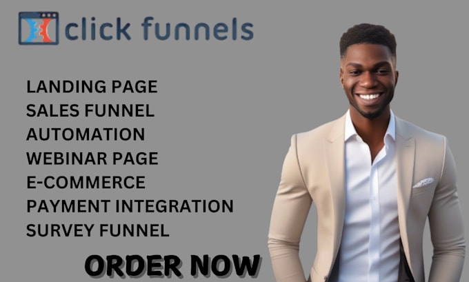 Gig Preview - Create a converting sales funnel in clickfunnel