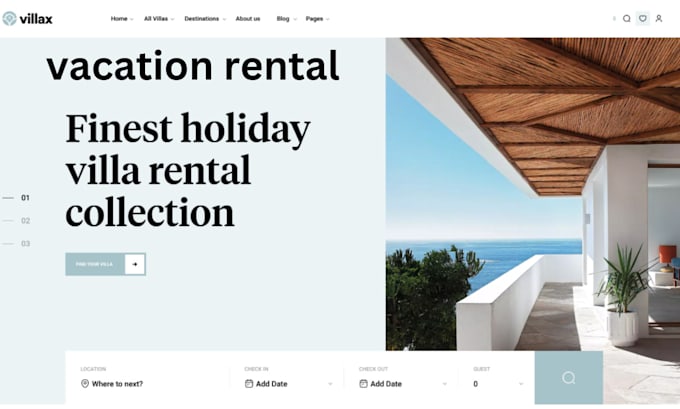 Gig Preview - Build airbnb, vacation rental, and hotel websites using lodgify, guesty