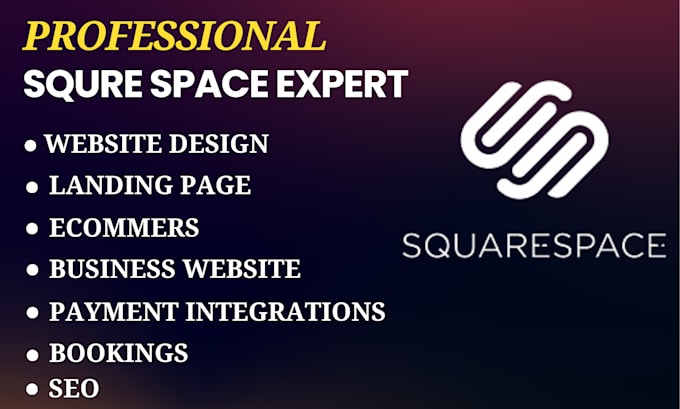 Gig Preview - Be your professional squarespace website builder