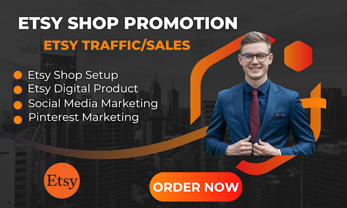 Gig Preview - Do etsy shop setup etsy seo etsy shop promotion etsy pinterest shopify marketing