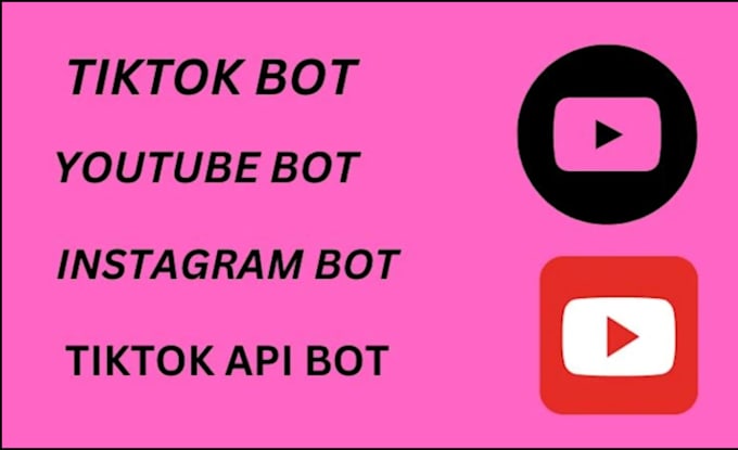 Gig Preview - Develop instagram API bot, tiktok API bot, youtube API bot, telegram API bot