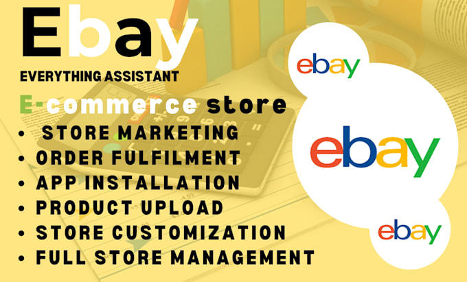 Gig Preview - Design responsive ebay listing template ebay shop design ebay store logo listing