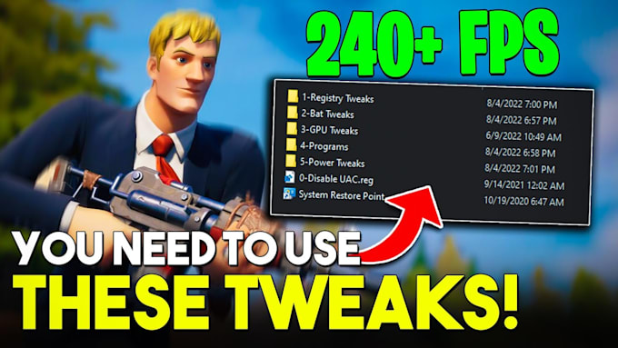 Bestseller - tweak your gaming pc for fortnite for lower latency