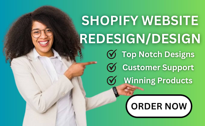 Gig Preview - Shopify ecommerce store, shopify website redesign, shopify website design