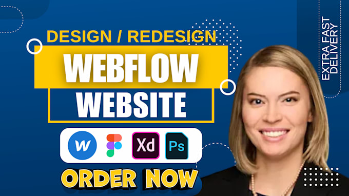 Gig Preview - Build and design custom webflow website, figma to webflow and redesign webflow