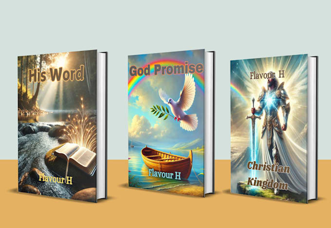 Bestseller - design christian book cover fantasy book horror book with 3d mockup