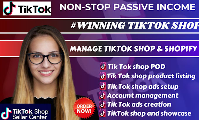 Gig Preview - Setup your tiktok shop affiliate marketing tiktok ads