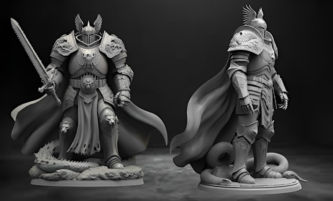 Gig Preview - Custom warhammer 40k age of sigmar 3d dnd miniature in stl files for 3dprinting