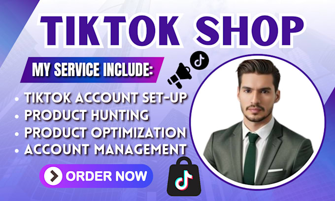 Gig Preview - Setup tiktok shop, do tiktok products listing, tiktok ads, tiktok dropshipping