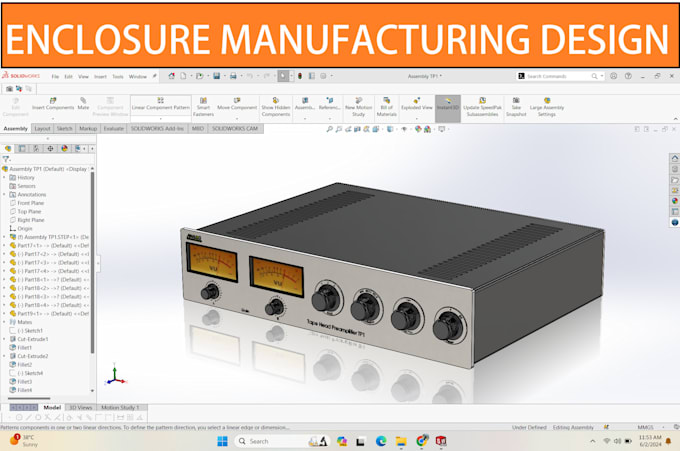 Gig Preview - Cad design sheet metal enclosure for electronics