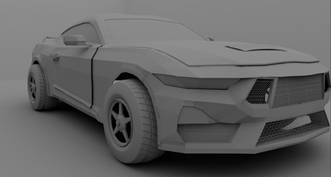 Gig Preview - High quality 3d car modeling, design and make realistic renders, 3d car model