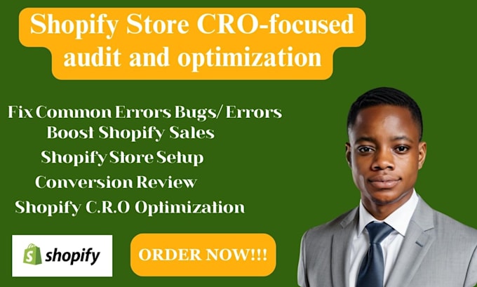 Gig Preview - Improve your shopify stores conversion rate with a detailed review and audit