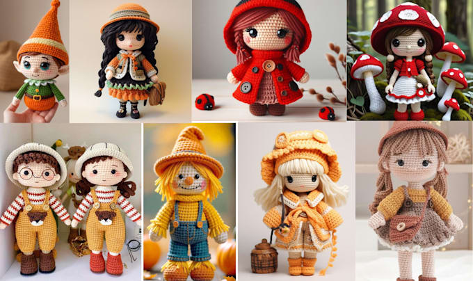 Gig Preview - Write detailed amigurumi crochet pattern, christmas crochet, plush toys for esty