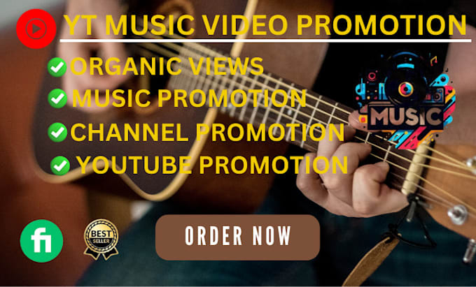 Gig Preview - Promote youtube music video to gain organic views organic channel promotion