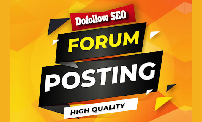 Gig Preview - Do manual placement high dr da niche forum backlinks