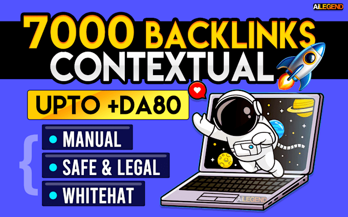 Gig Preview - Make 7000 backlinks contextual for SEO high authority links