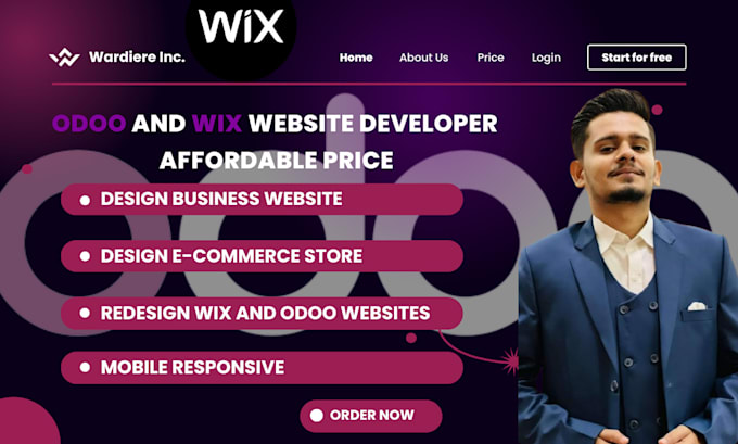 Gig Preview - Wix website redesign, redesign wix website and odoo website