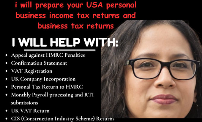 Gig Preview - Prepare your USA personal business income tax returns and  business tax returns