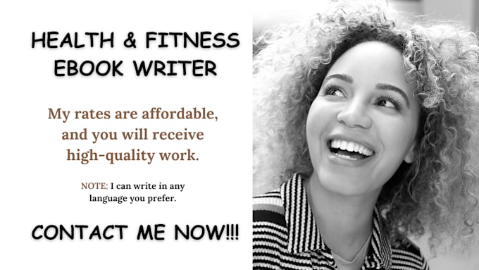 Gig Preview - Be your health, medical, fitness and physiotherapy ebook writer, ghostwriter