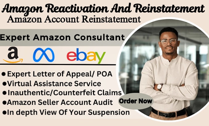 Gig Preview - Do amazon reinstatement write appeal letter for section 3 account reactivation