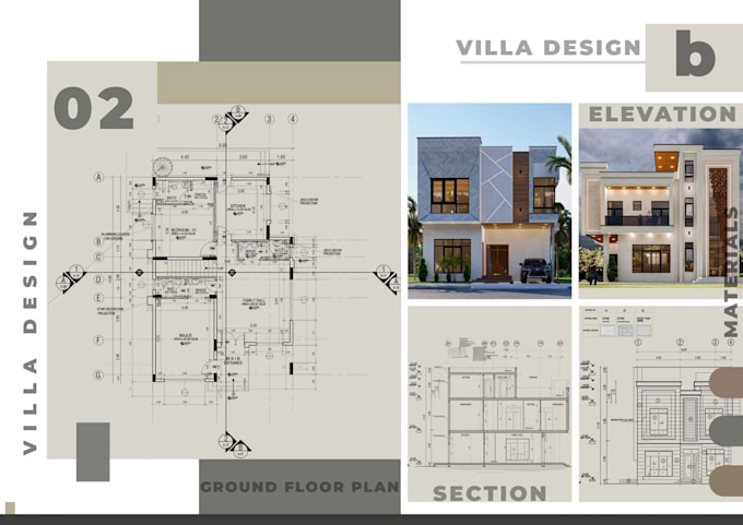 Gig Preview - Draft architect floor plans, elevations, section, roof, site plan