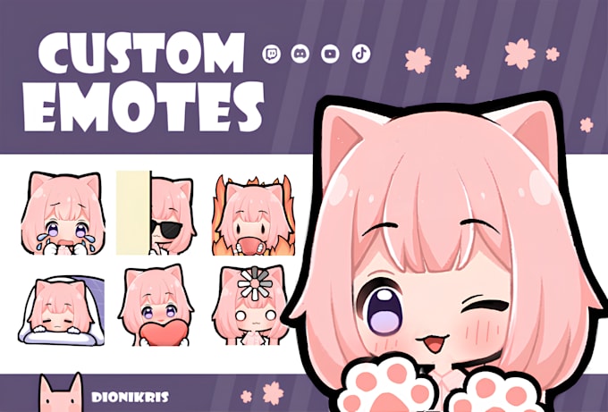 Bestseller - create cute twitch emotes