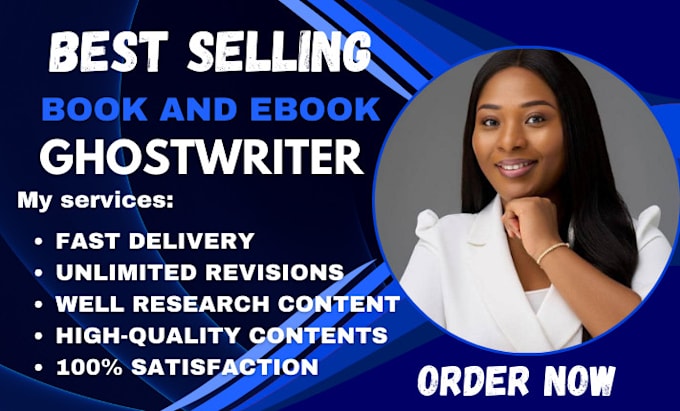 Gig Preview - Be your ebook writer, ebook ghostwriter, ghost book writer, book writer