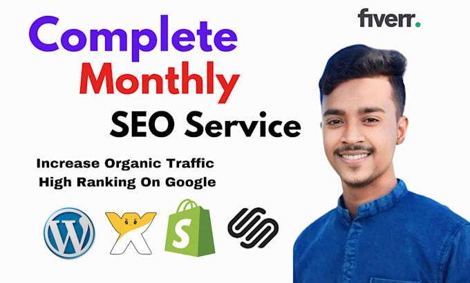 Gig Preview - Complete monthly SEO service boost ranking and traffic