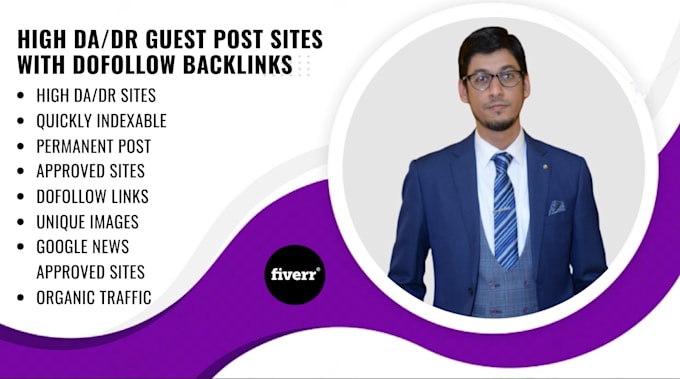 Gig Preview - Submit quality guest posts on high da websites with do follow backlinks