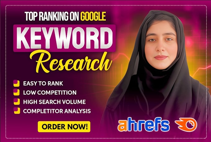 Bestseller - do advanced seo keyword research ,competitor analysis by using ahref semrush