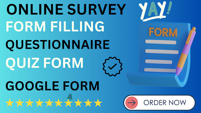 Bestseller - create design any online survey form jot form google form type form cognito