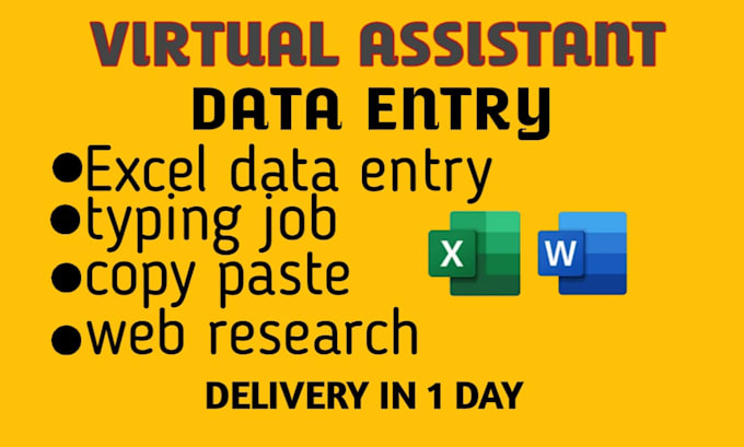 Gig Preview - Do fastest data entry in one day in low price