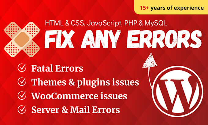 Bestseller - expertly resolve wordpress bugs with my 12 years of experience