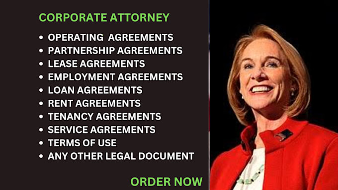 Bestseller - draft service agreement, nda, partnership, employment,lease, operating agreement