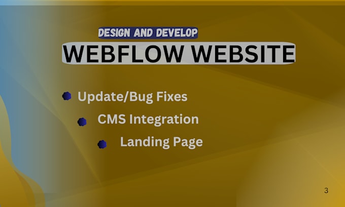 Gig Preview - Help fix webflow website errors, fix bugs, optimize webflow site