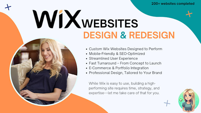 Gig Preview - Create a professional wix website tailored to your needs