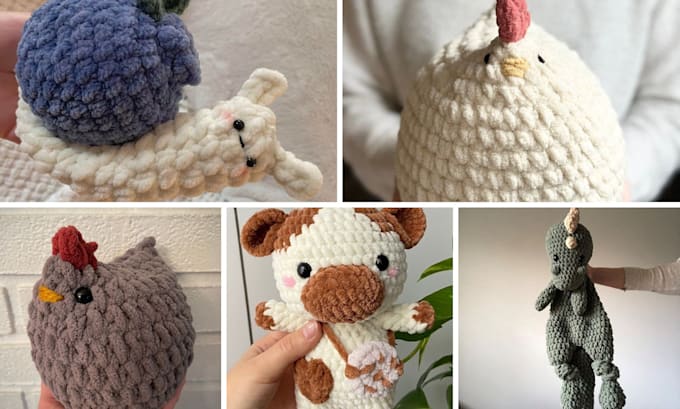 Gig Preview - Write amigurumi crochet pattern for your esty store amigurumi crochet pattern