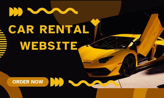 Gig Preview - Design car rental website, auto detailing website, taxi booking website