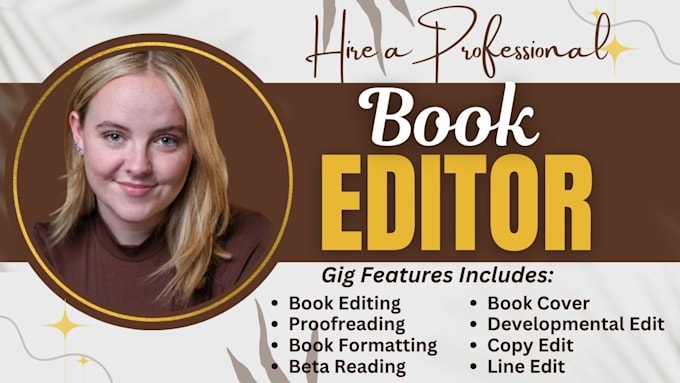 Gig Preview - Proofread and developmental edit your fiction non fiction memoir book editor