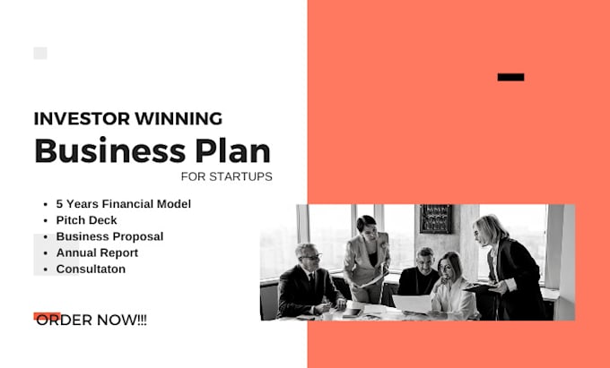 Gig Preview - Write investor business plan, proposal, for startups, nonprofit market research