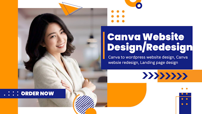 Gig Preview - Canva website design canva to wordpress website canva design tshirt design