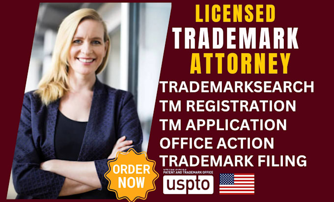 Gig Preview - File trademark registration as your licensed US trademark attorney for amazon