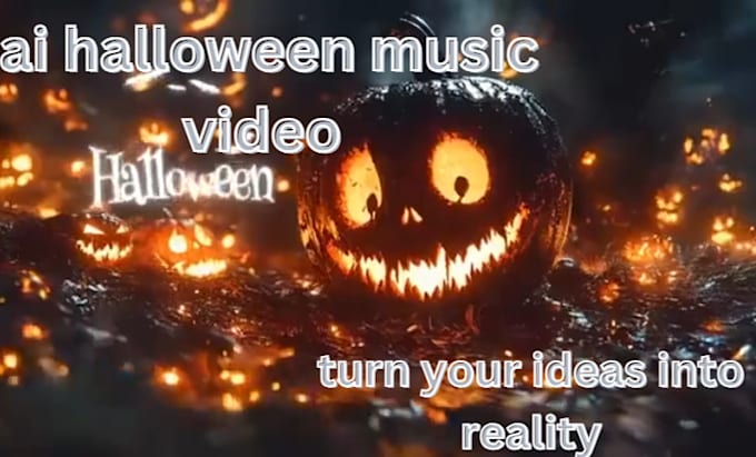 Gig Preview - Craft a cinematic ai generated halloween music video with cutting edge ai tools