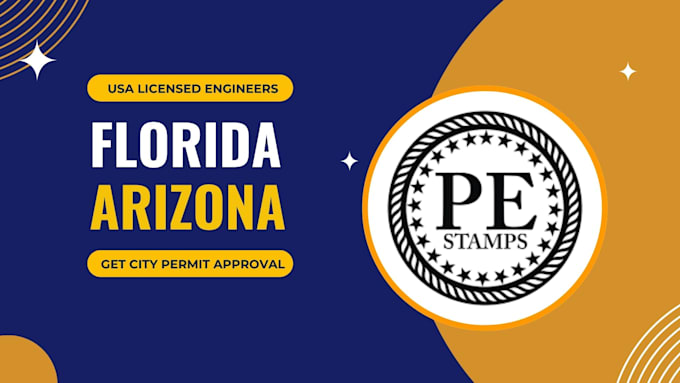 Gig Preview - Review stamp as licensed civil and structural engineer in florida and arizona