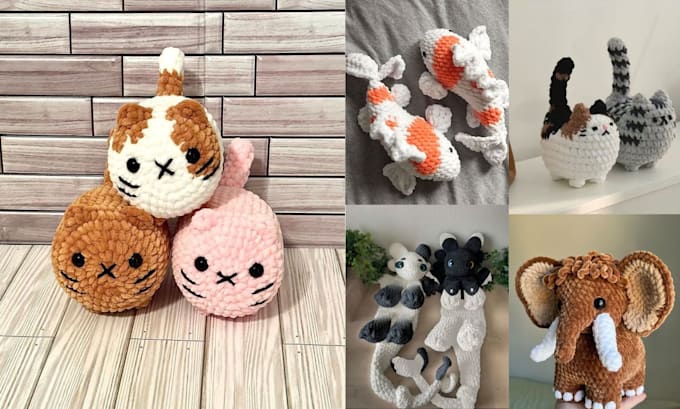 Gig Preview - Write detailed amigurumi crochet pattern pdf pattern tutorial and video guide