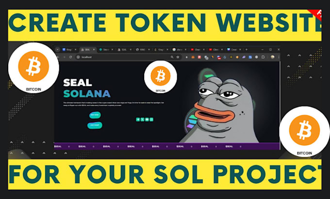 Gig Preview - Design and redesign memecoin website, cryto website solana meme coin website